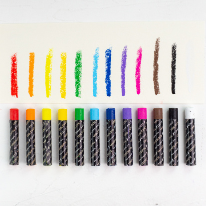 Масляная пастель Малевичъ профессиональная, 12 цветов